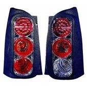 jeu droit + gauche de feu arrières design, argent,