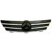 GRILLE DE CALANDRE , MODELE CHROME-NOIR