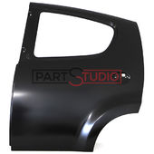 PORTE ARRIERE GAUCHE pour CITROEN C1 DE 03/2005 A 12/2008