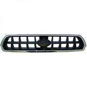 GRILLE DE CALANDRE , NOIRE ET CHROMEE , MODELE JUS