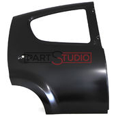 PORTE ARRIERE DROITE pour CITROEN C1 DE 01/2009 A 03/2012