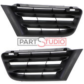 GRILLE DE CALANDRE (JEU) , NOIRES pour RENAULT SCENIC (2) DE 08/2006 A 04/2009