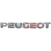MONOGRAMME ARRIERE (PEUGEOT) pour PEUGEOT 107 (1) DE 06/2005 A 02/2012