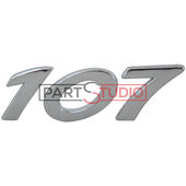 MONOGRAMME ARRIERE (107) pour PEUGEOT 107 (1) DE 06/2005 A 02/2012