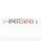 MONOGRAMME ARRIERE (PEUGEOT) pour PEUGEOT 307 (1) DE 03/2001 A 05/2005