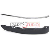 BANDEAU DE PARE-CHOCS ARRIERE GAUCHE , A PEINDRE ET CHROME , MODELE BREAK , JUSQUE 06/2008 pour PEUGEOT 407 DE 04/2004 A 05/2011