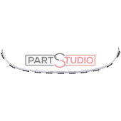 ENJOLIVEUR POUR GRILLE DE PARE CHOCS AVANT , MODELE 4 PORTES / SW pour PEUGEOT 407 DE 04/2004 A 05/2011