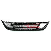 GRILLE INFERIEURE CENTRALE DE PARE-CHOCS AVANT , MODELE ALLURE / FELINE pour PEUGEOT 308 DE 06/2013 A 04/2017