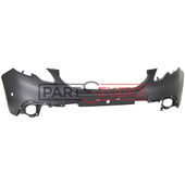 PARE-CHOCS AVANT , A PEINDRE , SUPERIEUR , AVEC EMPLACEMENTS RADARS pour PEUGEOT 2008 DE 04/2013 A 05/2016