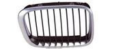 GRILLE DROITE DE CALANDRE / NOIRE ET CHROMEE