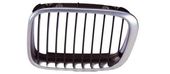 GRILLE GAUCHE DE CALANDRE / NOIRE ET CHROMEE