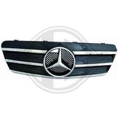 GRILLE DE CALANDRE NOIRE + CHROME / COMPLETE