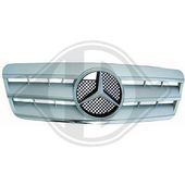 GRILLE DE CALANDRE ARGENT + CHROME / COMPLETE