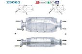 CATALYSEUR POUR MODELE 1.3 i 16 V/72 CV DE NOVEMBR