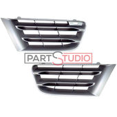 GRILLE DE CALANDRE (JEU) , GRISES pour RENAULT SCENIC (2) DE 08/2006 A 04/2009