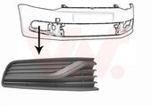 GRILLE INFERIEURE GAUCHE DE PARE-CHOCS AVANT , SANS ANTIBROUILLARD , SANS MOULURE CHROMEE pour VOLKSWAGEN POLO 3/5 PORTES DE 07/2014 A 09/2017