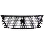 GRILLE DE CALANDRE, NOIRE BRILLANTE pour PEUGEOT 2008 A PARTIR DE 10/2019