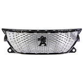 GRILLE DE CALANDRE, NOIRE ET CHROMÉE pour PEUGEOT 2008 A PARTIR DE 10/2019