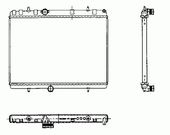 RADIATEUR D'EAU / POUR MOTEUR DIESEL / AVEC CLIMAT