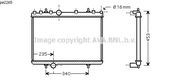 RADIATEUR D'EAU / POUR MOTEUR DIESEL / SANS CLIMAT