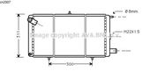 RADIATEUR D'EAU / POUR MOTEUR DIESEL / TYPE 1.7D