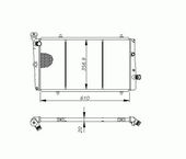 RADIATEUR D'EAU / POUR MOTEUR DIESEL AVEC CLIMATIS