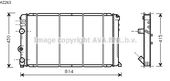 RADIATEUR D'EAU / POUR MOTEUR DIESEL / AVEC CLIMAT