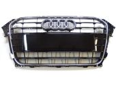 GRILLE DE CALANDRE , NOIR BRILLANT pour AUDI A4 DE 12/2007 A 10/2011